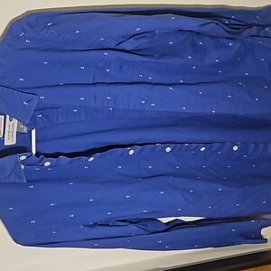 Old Navy Classic Shirt Men's, blue, button-up shirt, anchors design